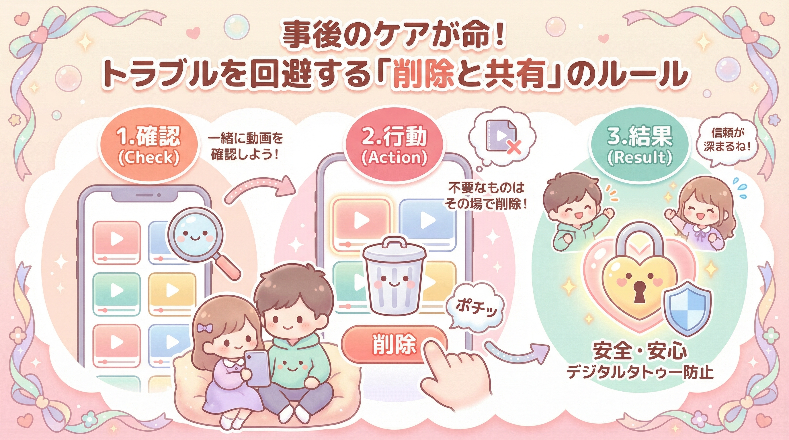 事後のケアが命！トラブルを回避する「削除と共有」のルール