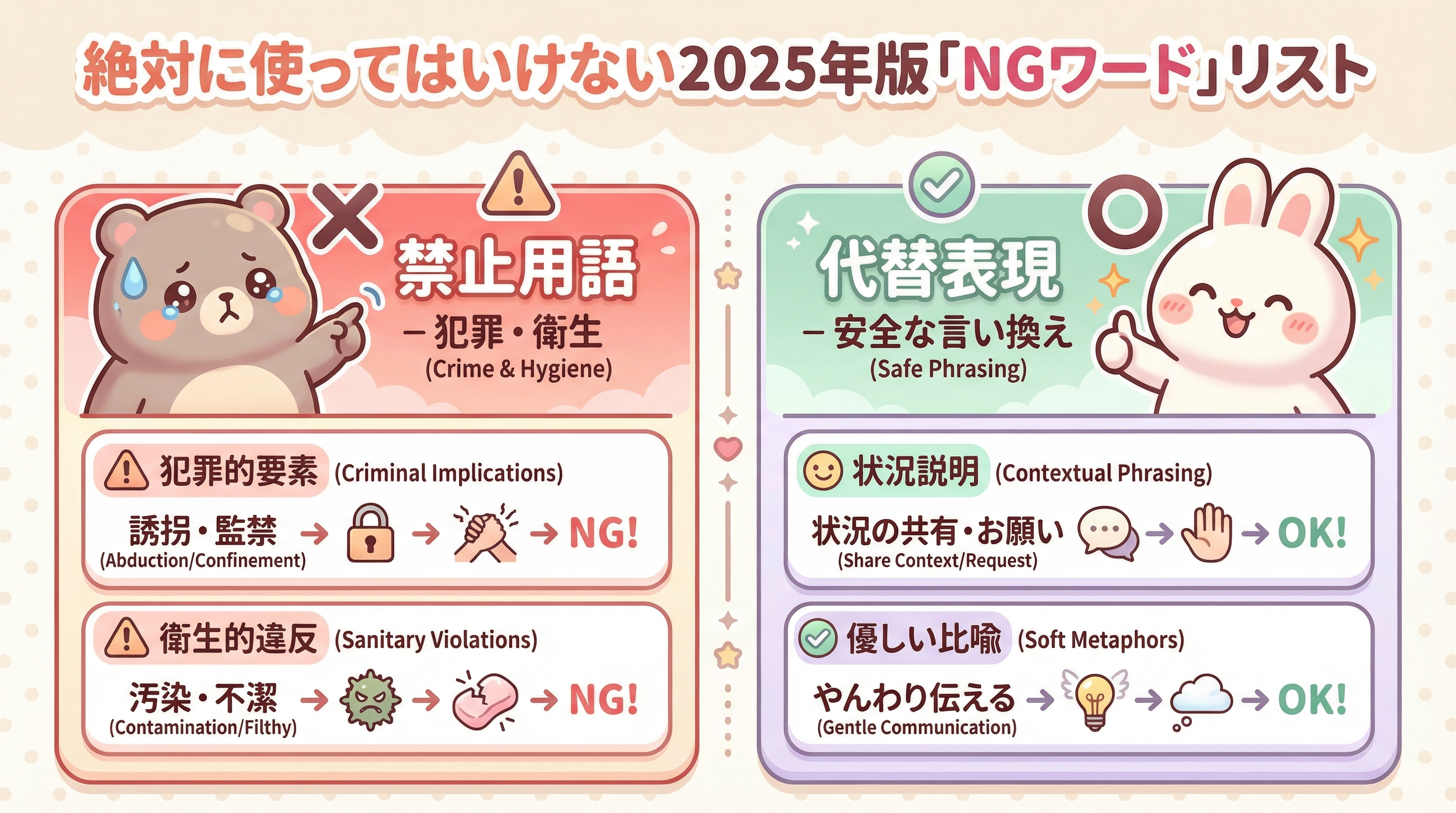 絶対に使ってはいけない2025年版「NGワード」リスト