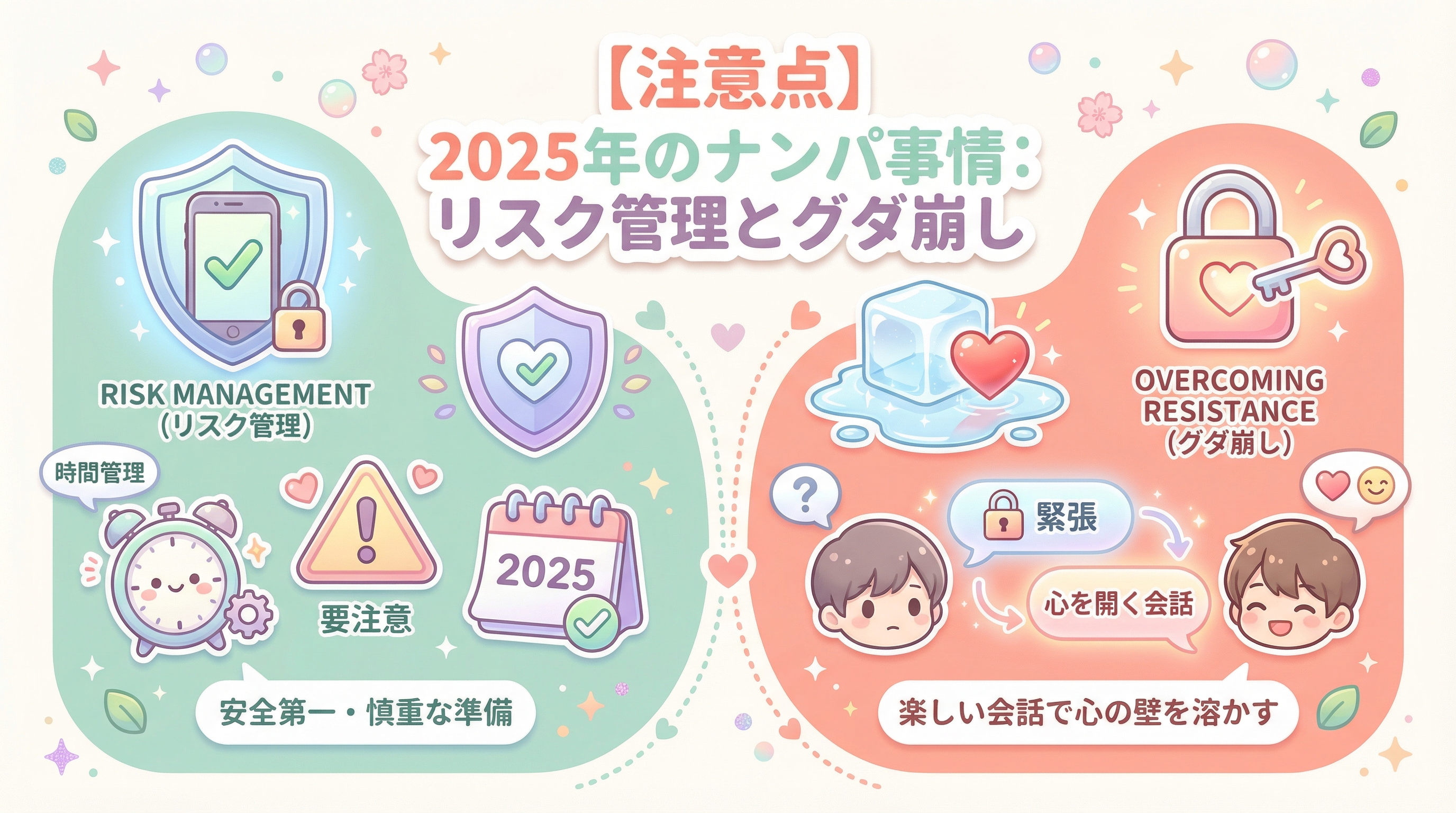 【注意点】2025年のナンパ事情:リスク管理とグダ崩し