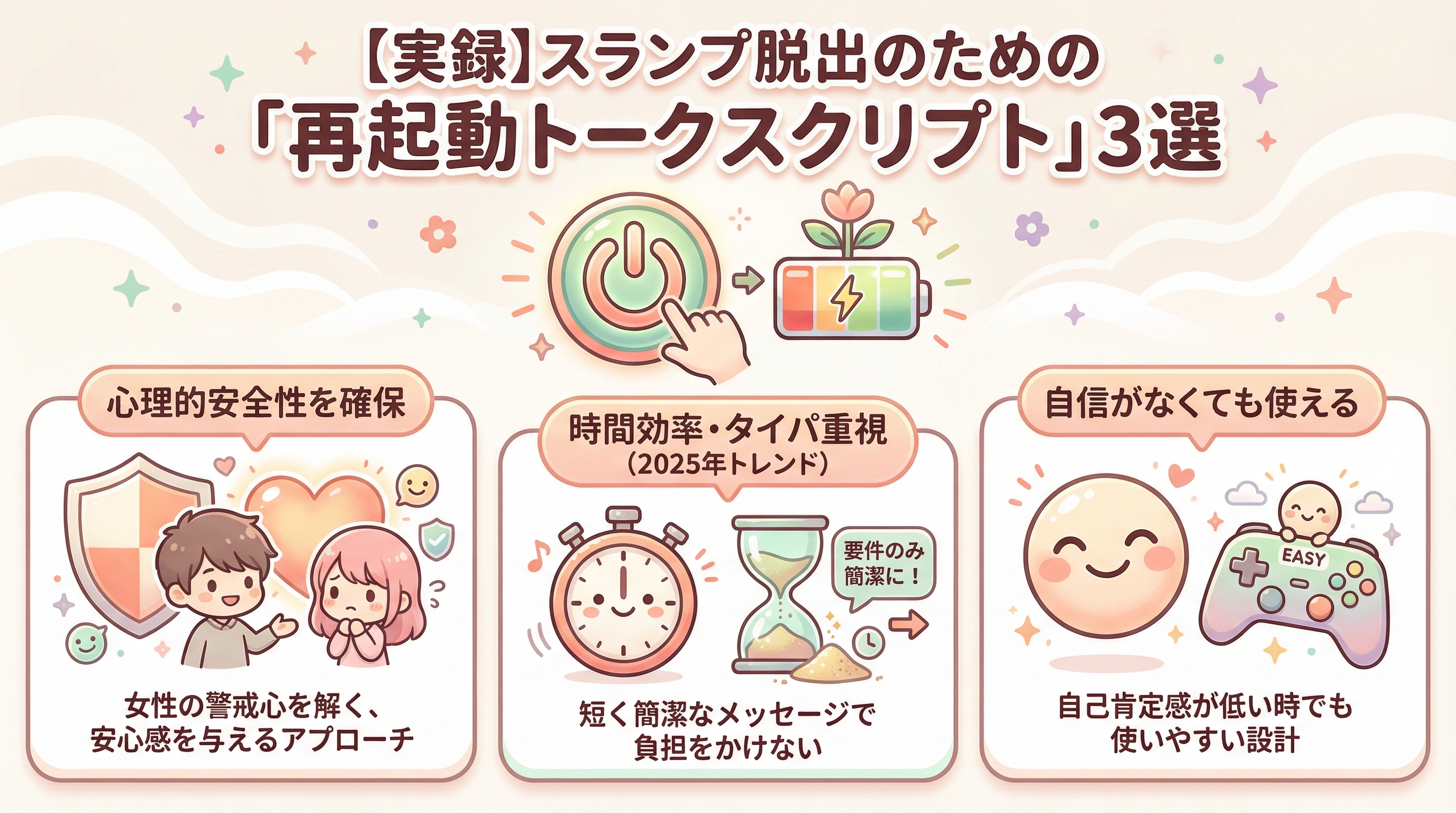 【実録】スランプ脱出のための「再起動トークスクリプト」3選