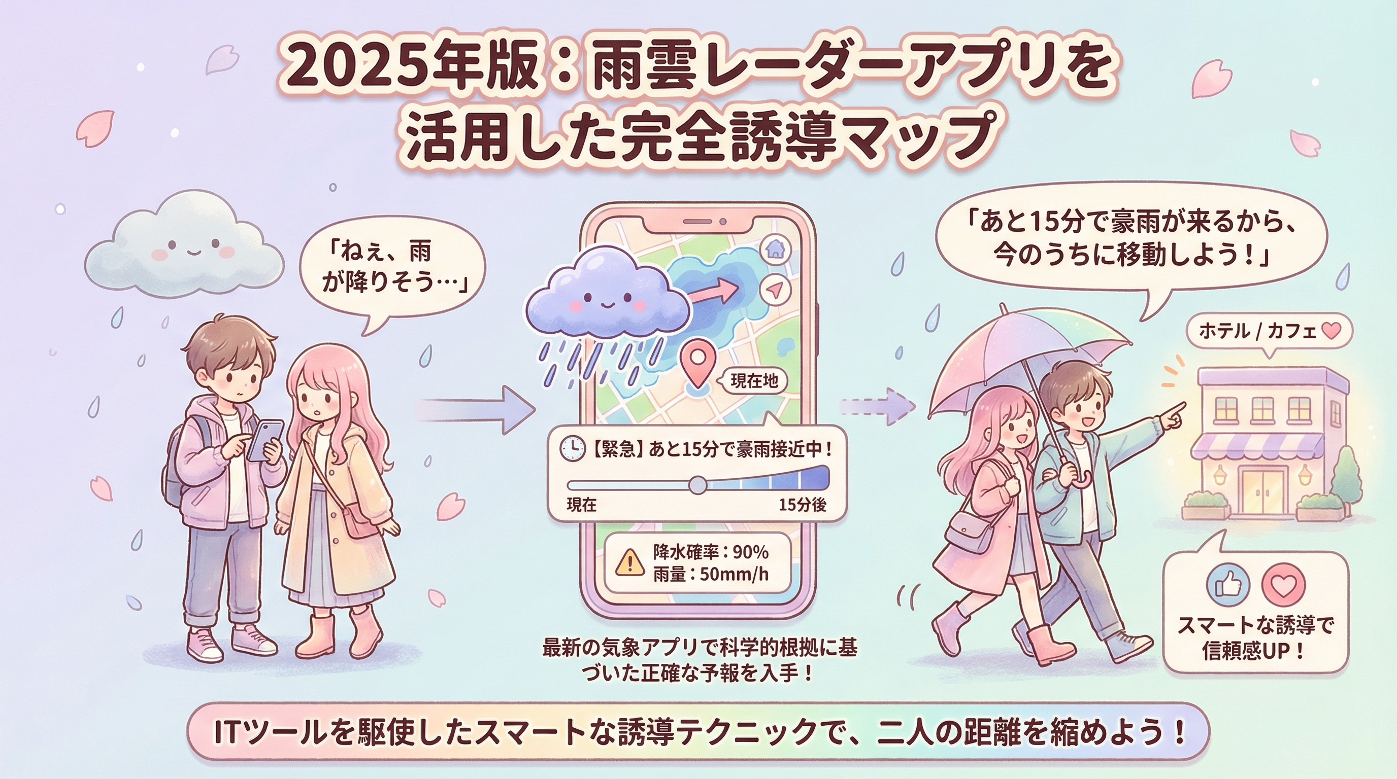 2025年版:雨雲レーダーアプリを活用した完全誘導マップ