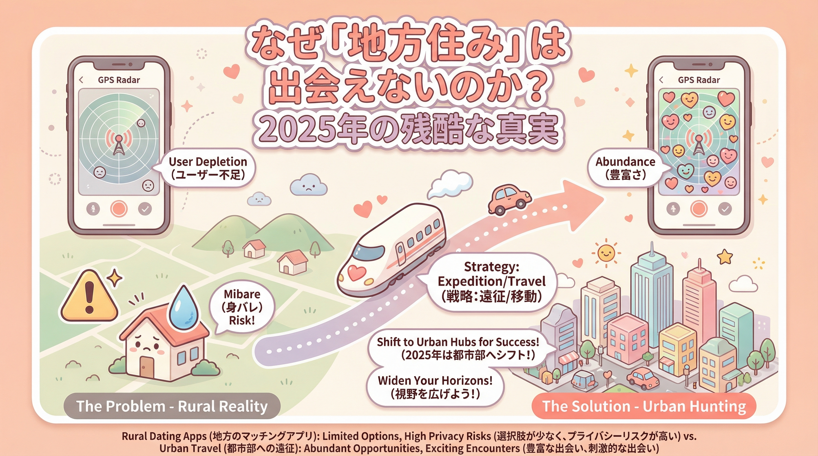 なぜ「地方住み」は出会えないのか？2025年の残酷な真実