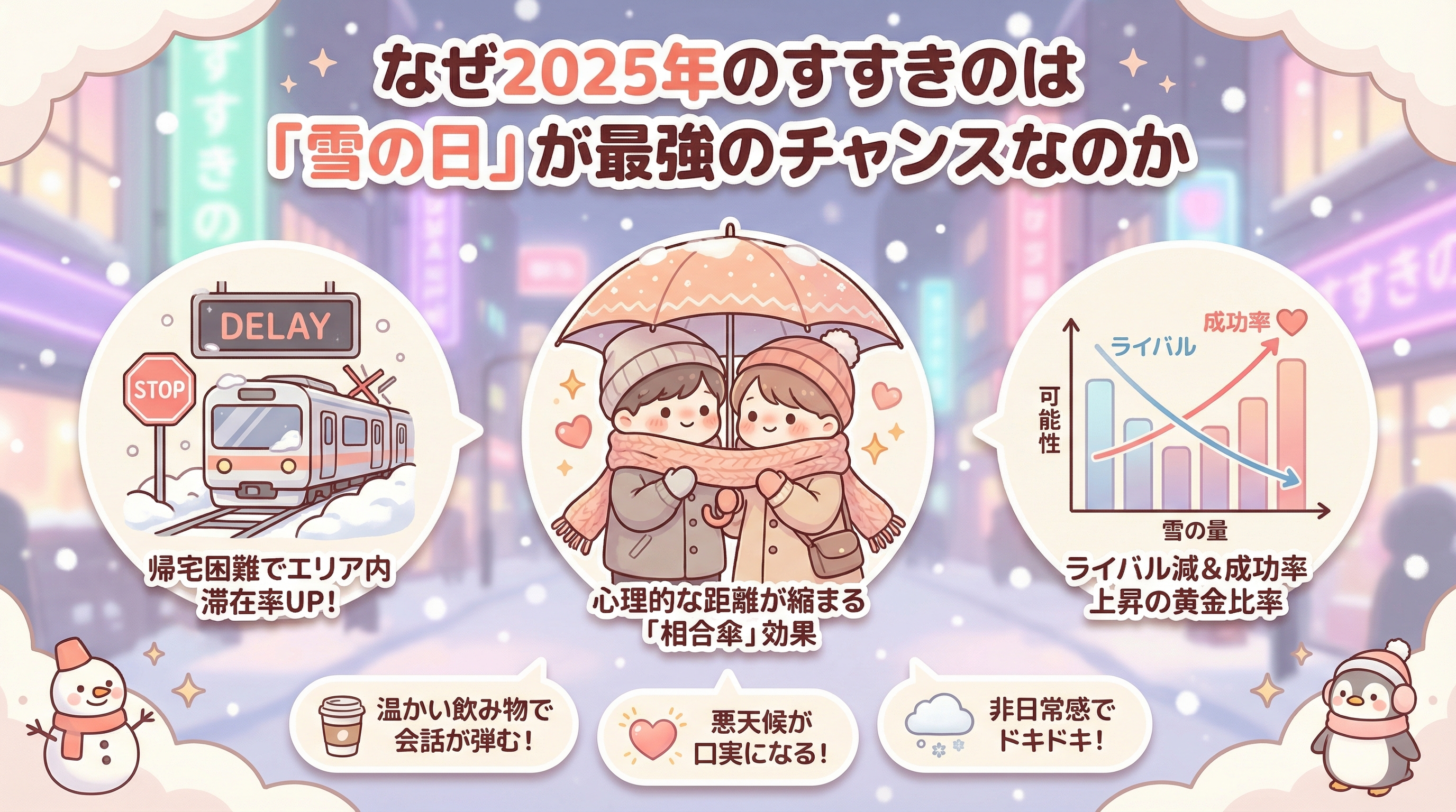 なぜ2025年のすすきのは「雪の日」が最強のチャンスなのか