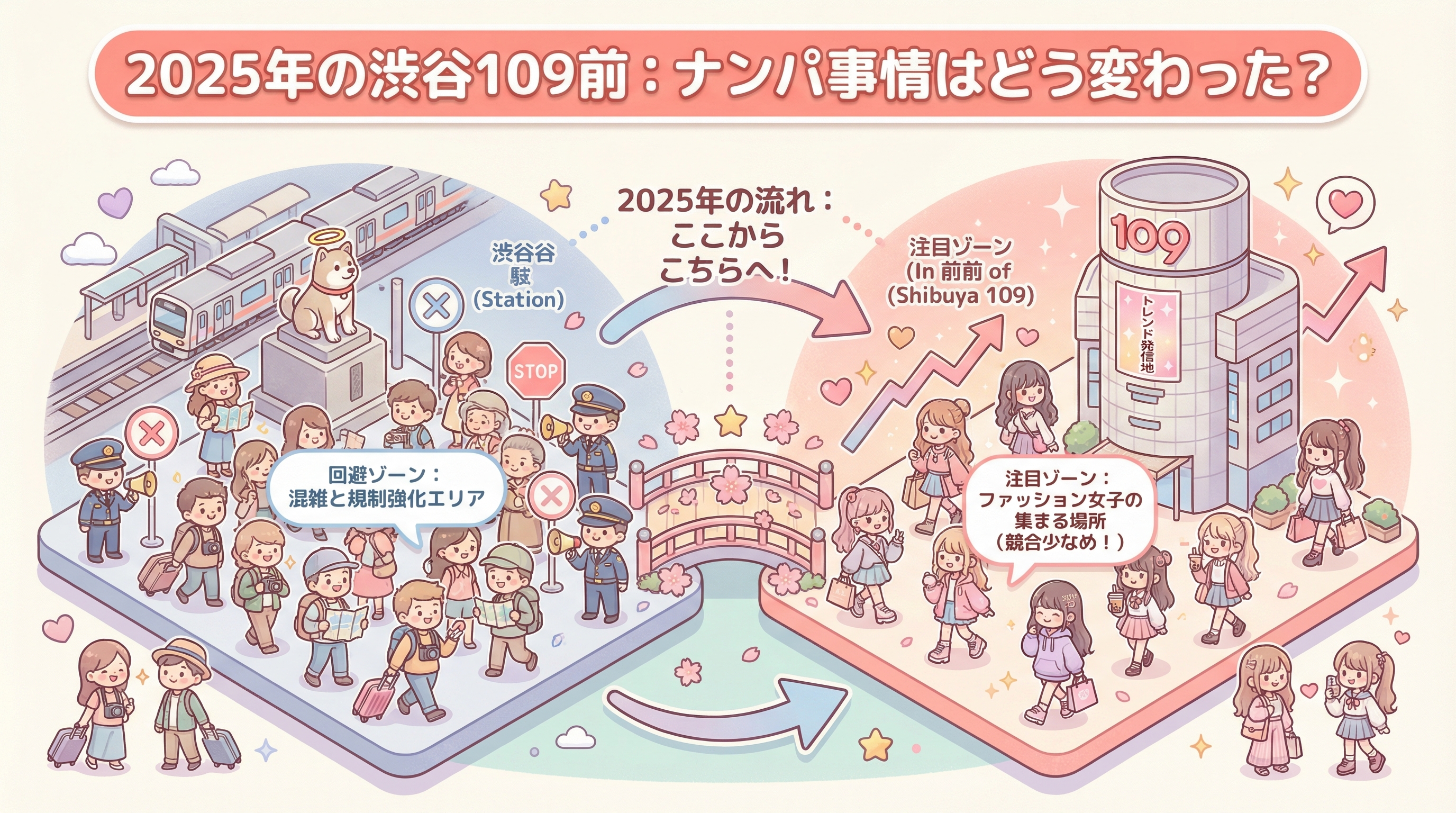 2025年の渋谷109前:ナンパ事情はどう変わった?