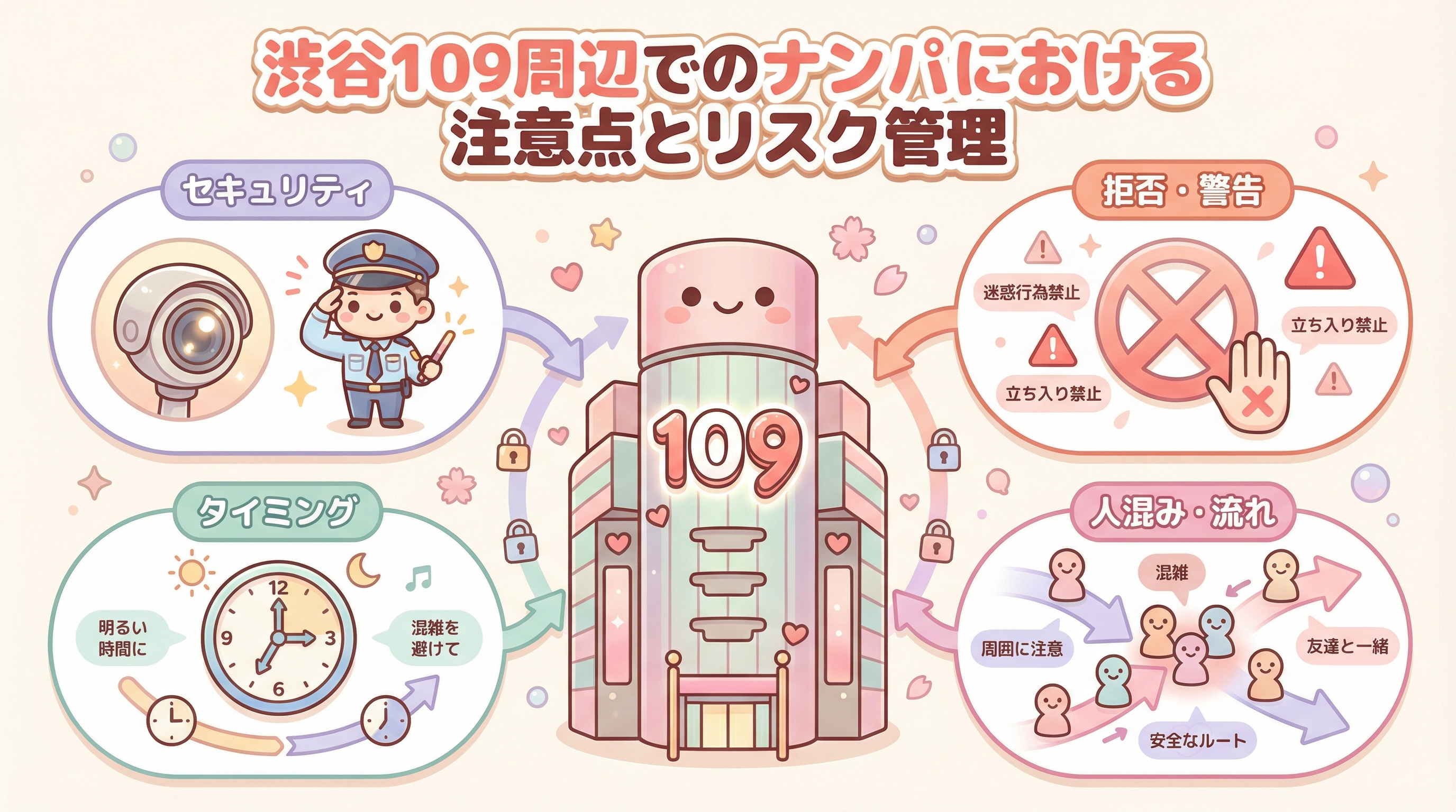 渋谷109周辺でのナンパにおける注意点とリスク管理