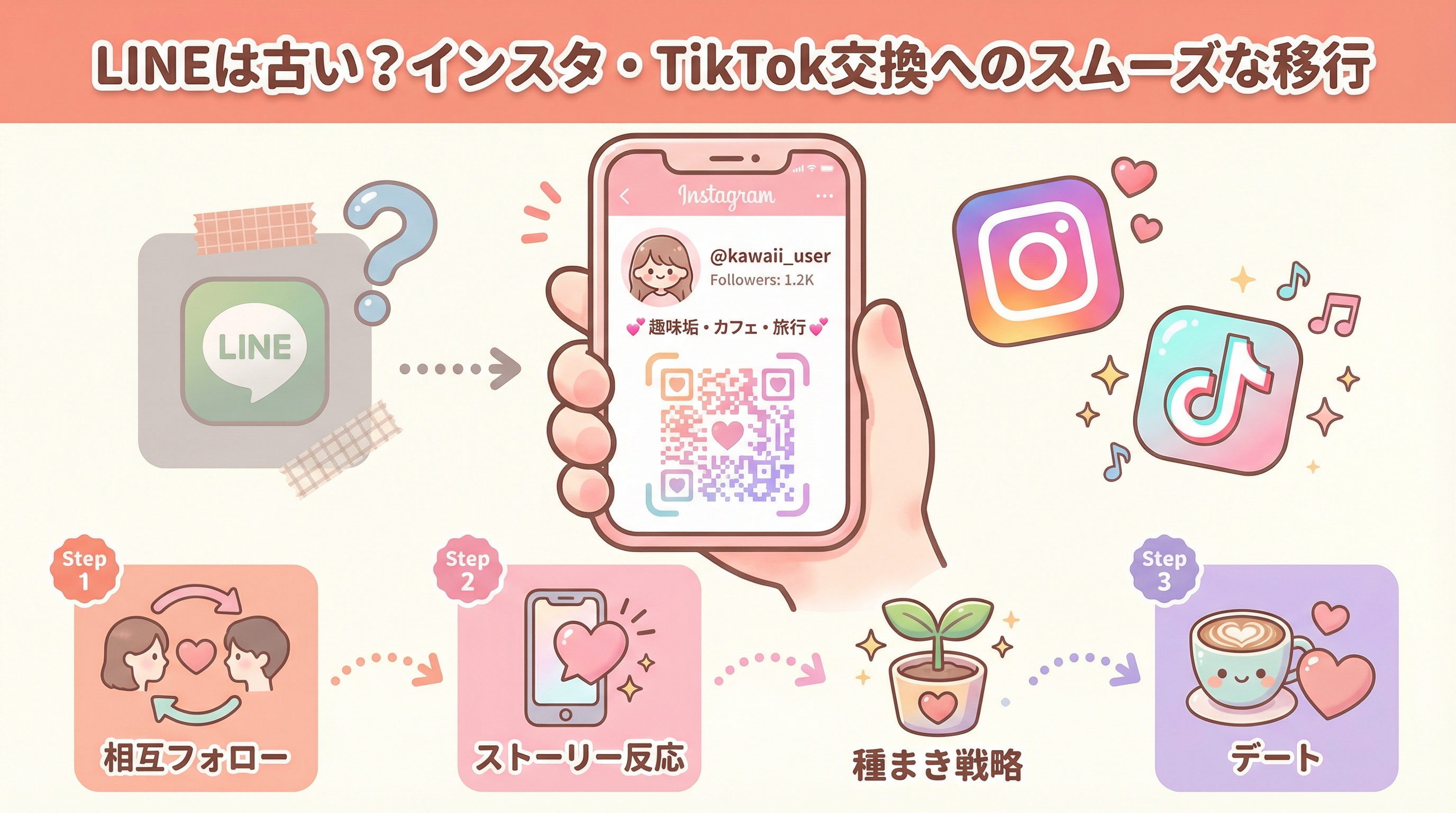 LINEは古い？インスタ・TikTok交換へのスムーズな移行