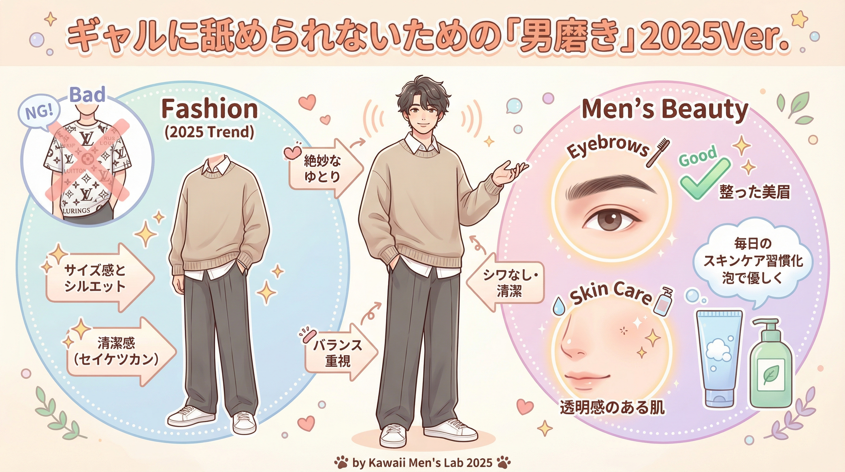 ギャルに舐められないための「男磨き」2025Ver.