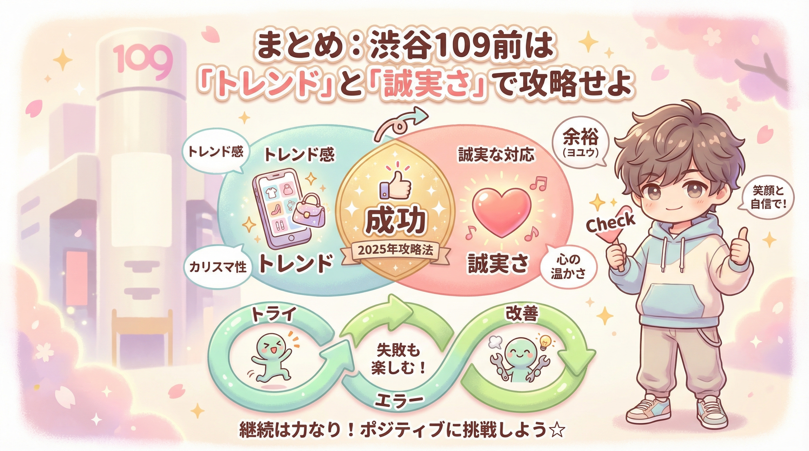 まとめ：渋谷109前は「トレンド」と「誠実さ」で攻略せよ