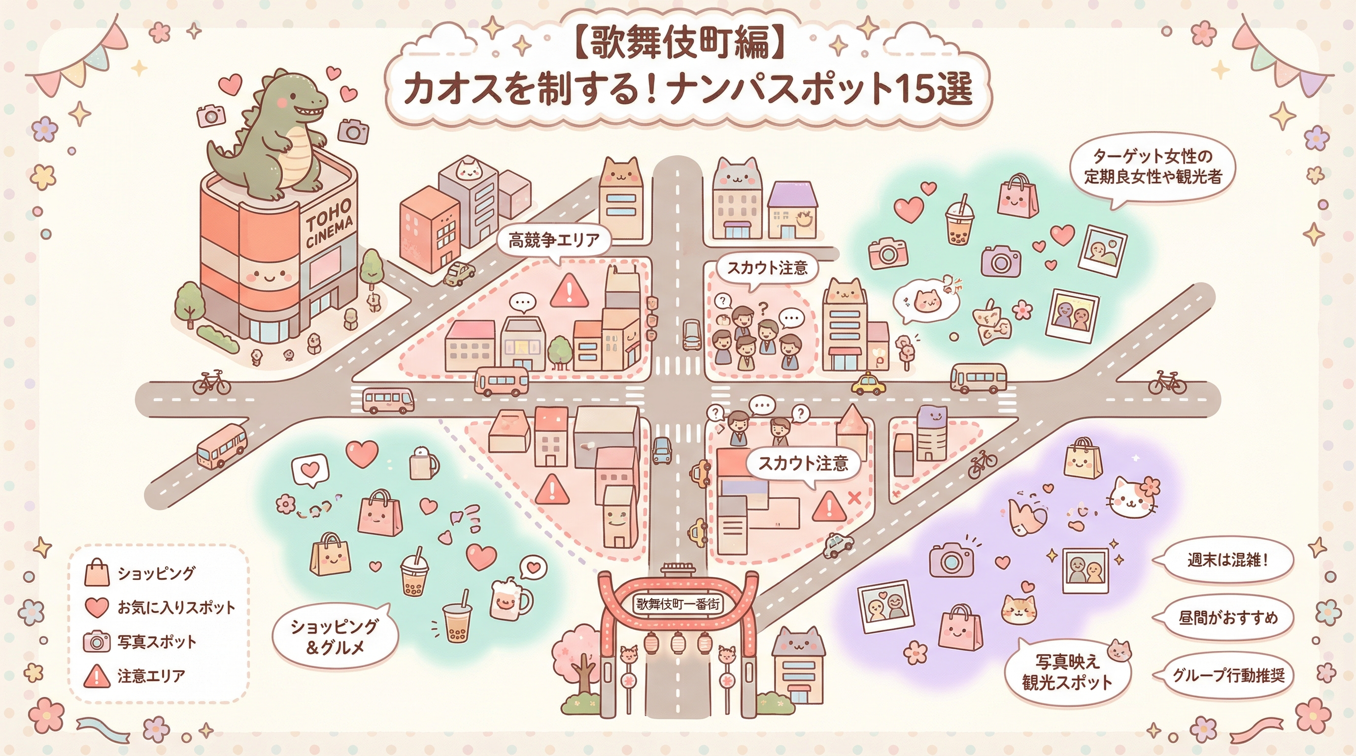 【歌舞伎町編】カオスを制する!ナンパスポット15選