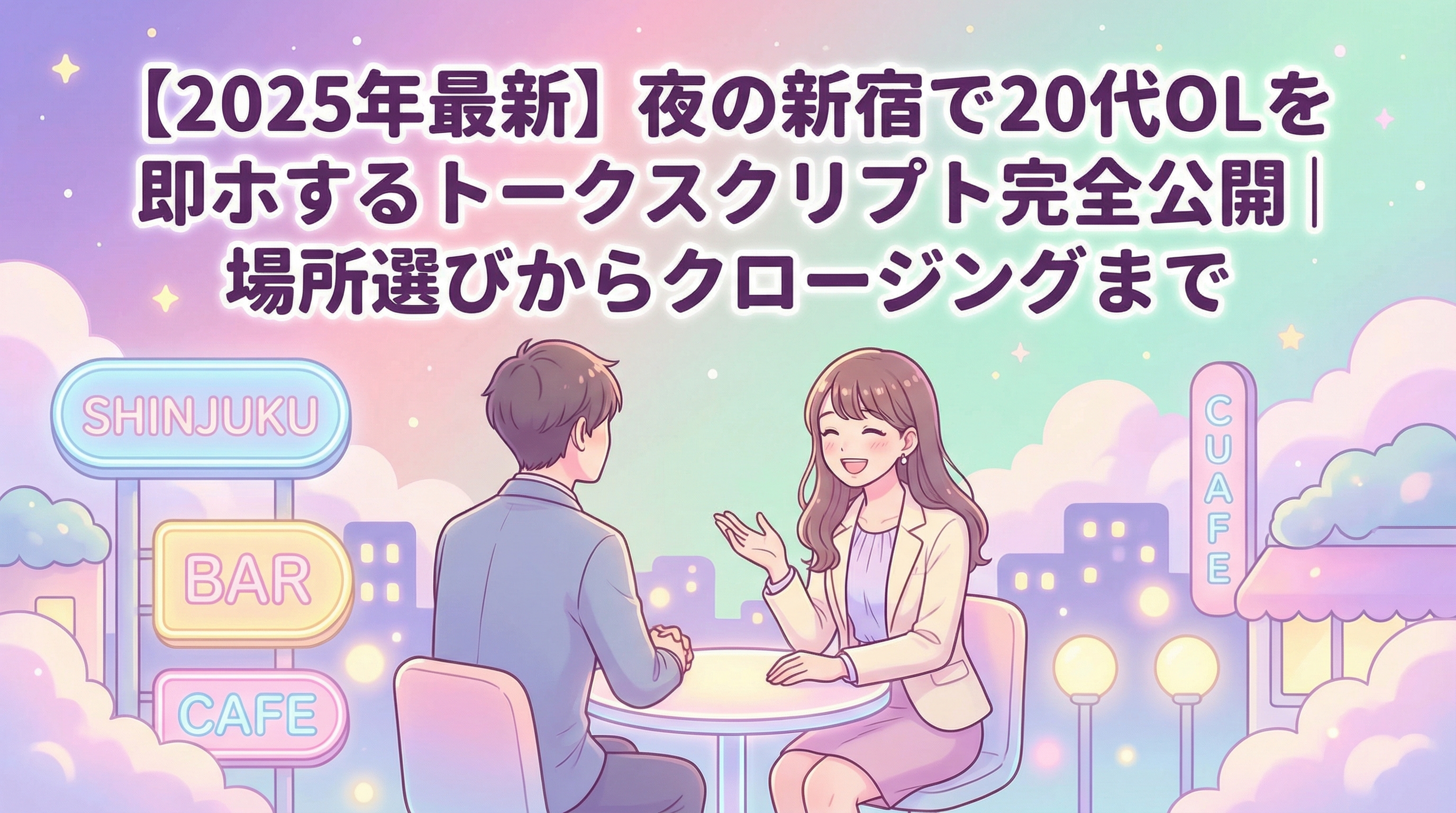 【2025年最新】夜の新宿で20代OLを即ホするトークスクリプト完全公開｜場所選びからクロージングまで
