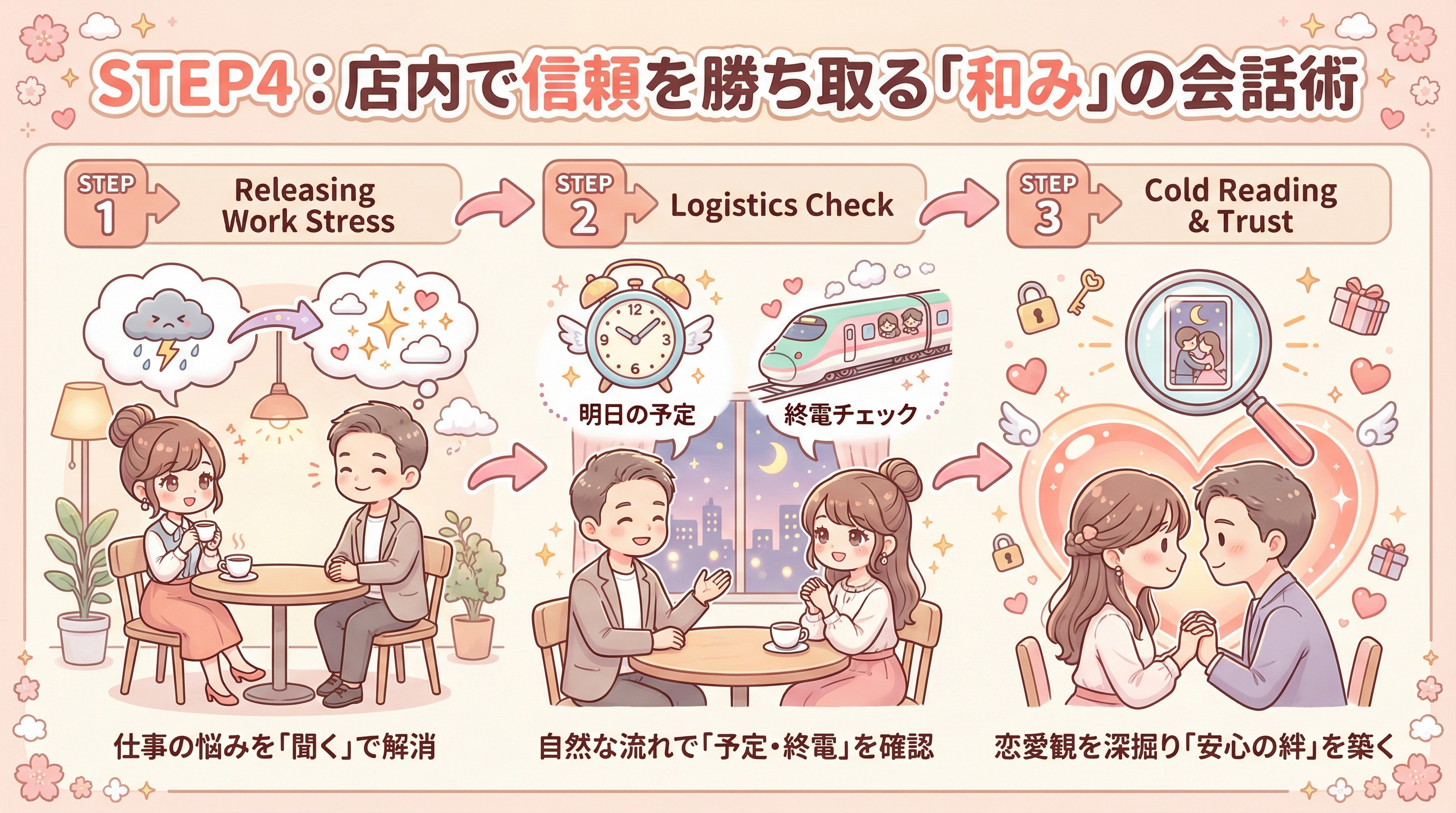 STEP4:店内で信頼を勝ち取る「和み」の会話術