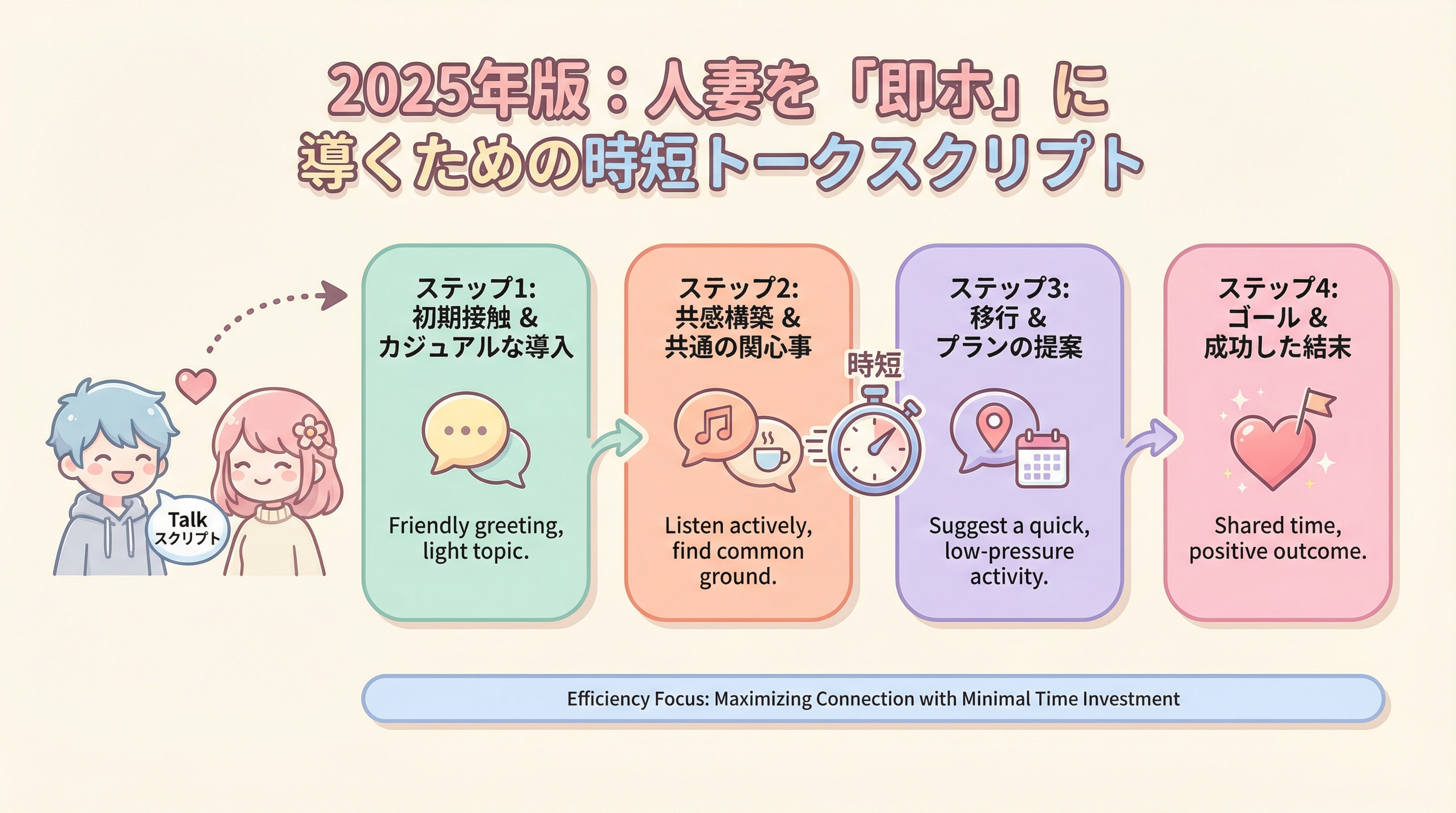 2025年版:人妻を「即ホ」に導くための時短トークスクリプト