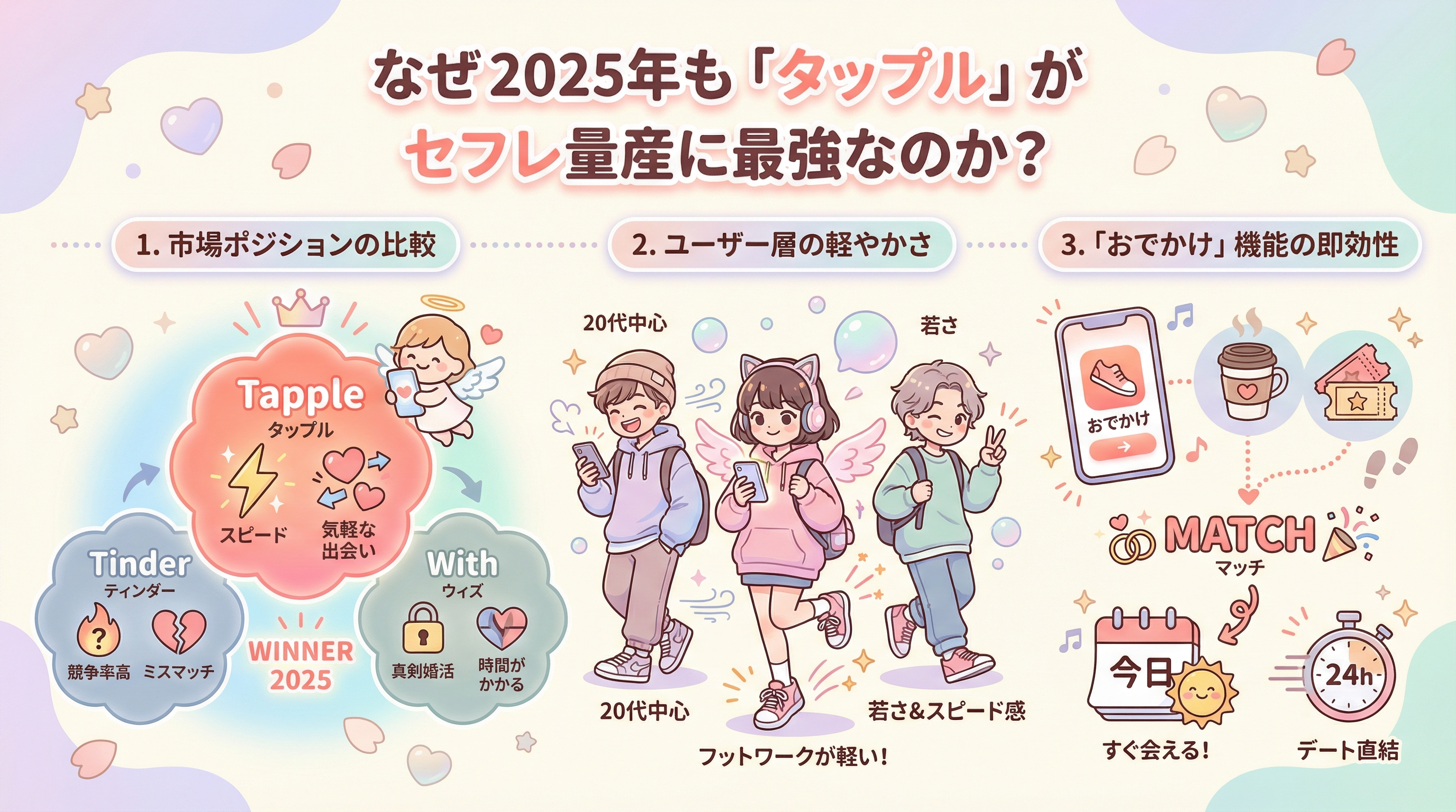 なぜ2025年も「タップル」がセフレ量産に最強なのか？