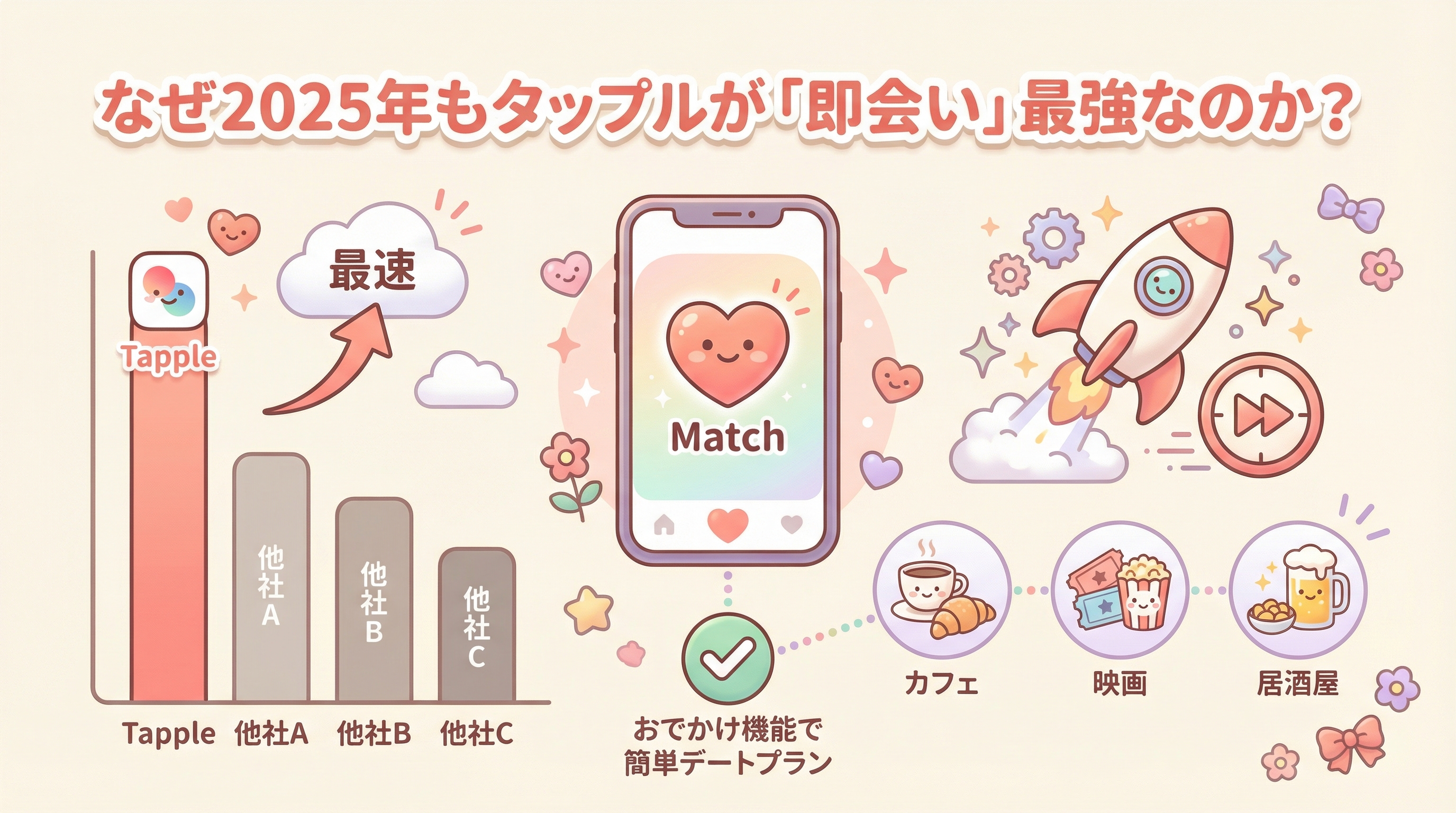 なぜ2025年もタップルが「即会い」最強なのか？
