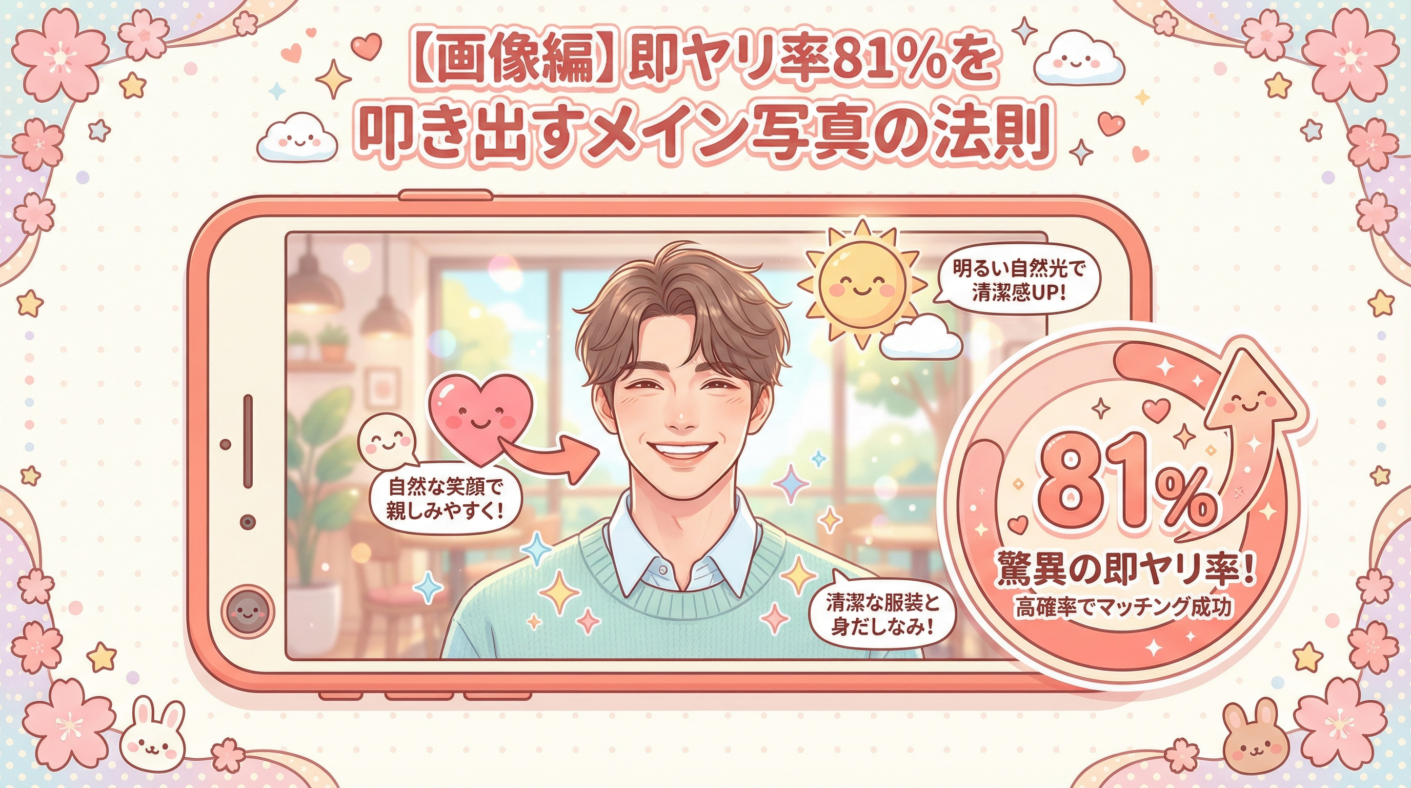 【画像編】即ヤリ率81%を叩き出すメイン写真の法則