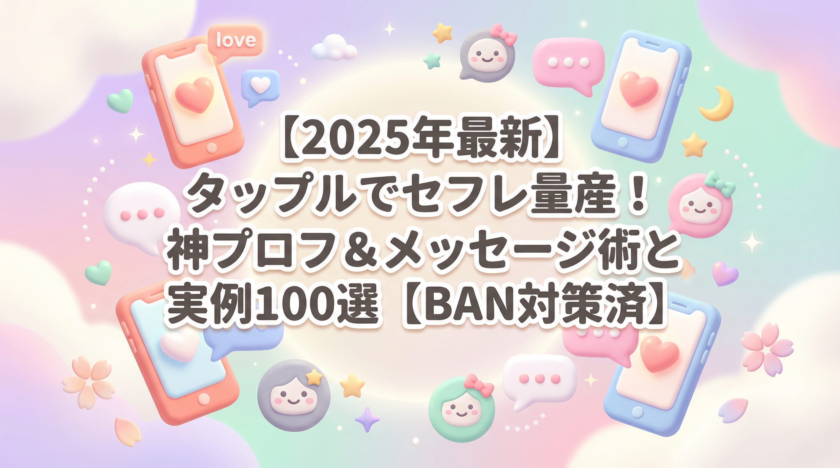 【2025年最新】タップルでセフレ量産！神プロフ＆メッセージ術と実例100選【BAN対策済】