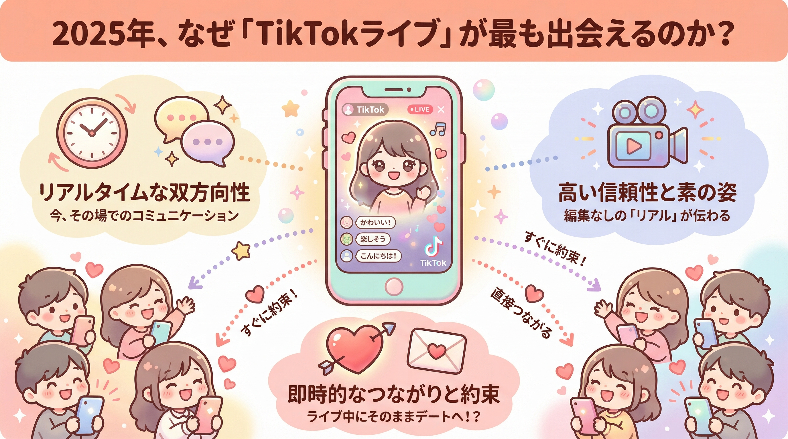 2025年、なぜ「TikTokライブ」が最も出会えるのか?