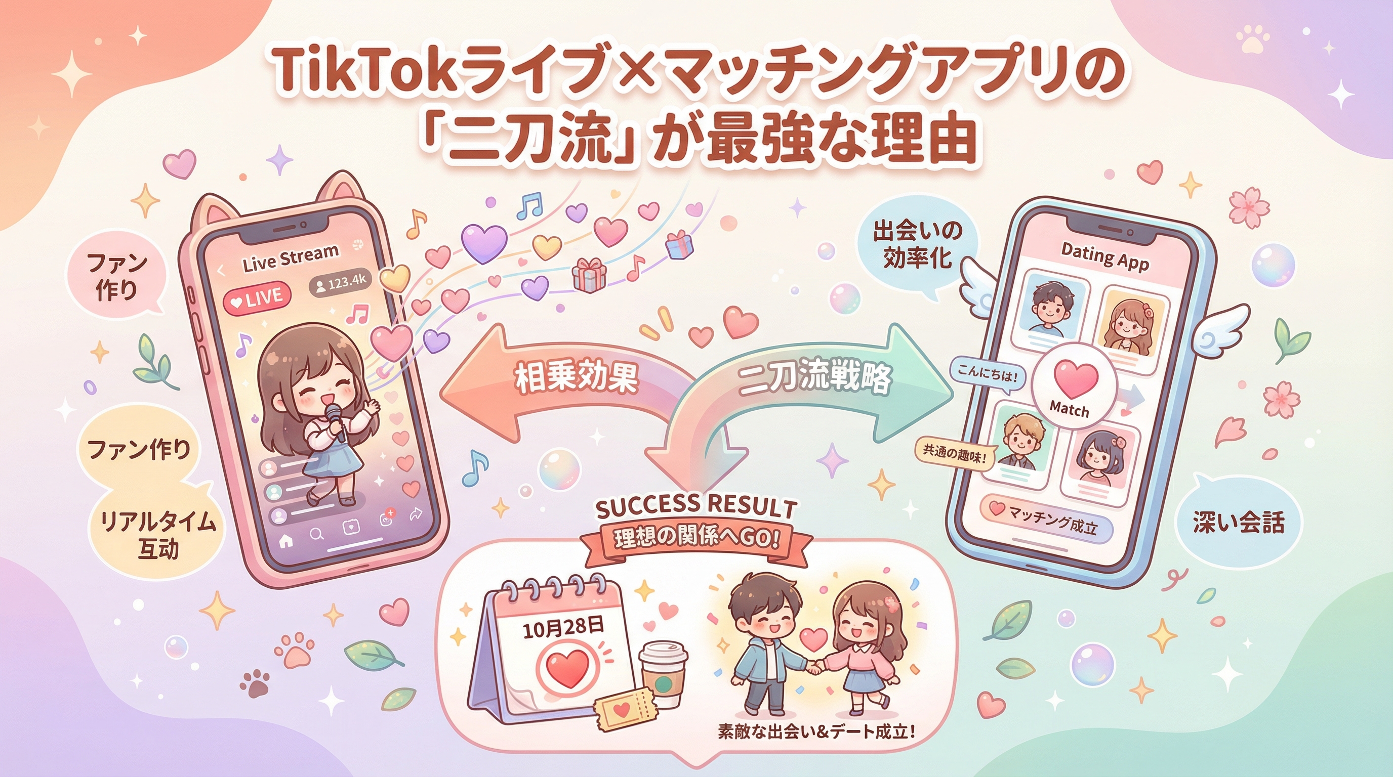 TikTokライブ×マッチングアプリの「二刀流」が最強な理由