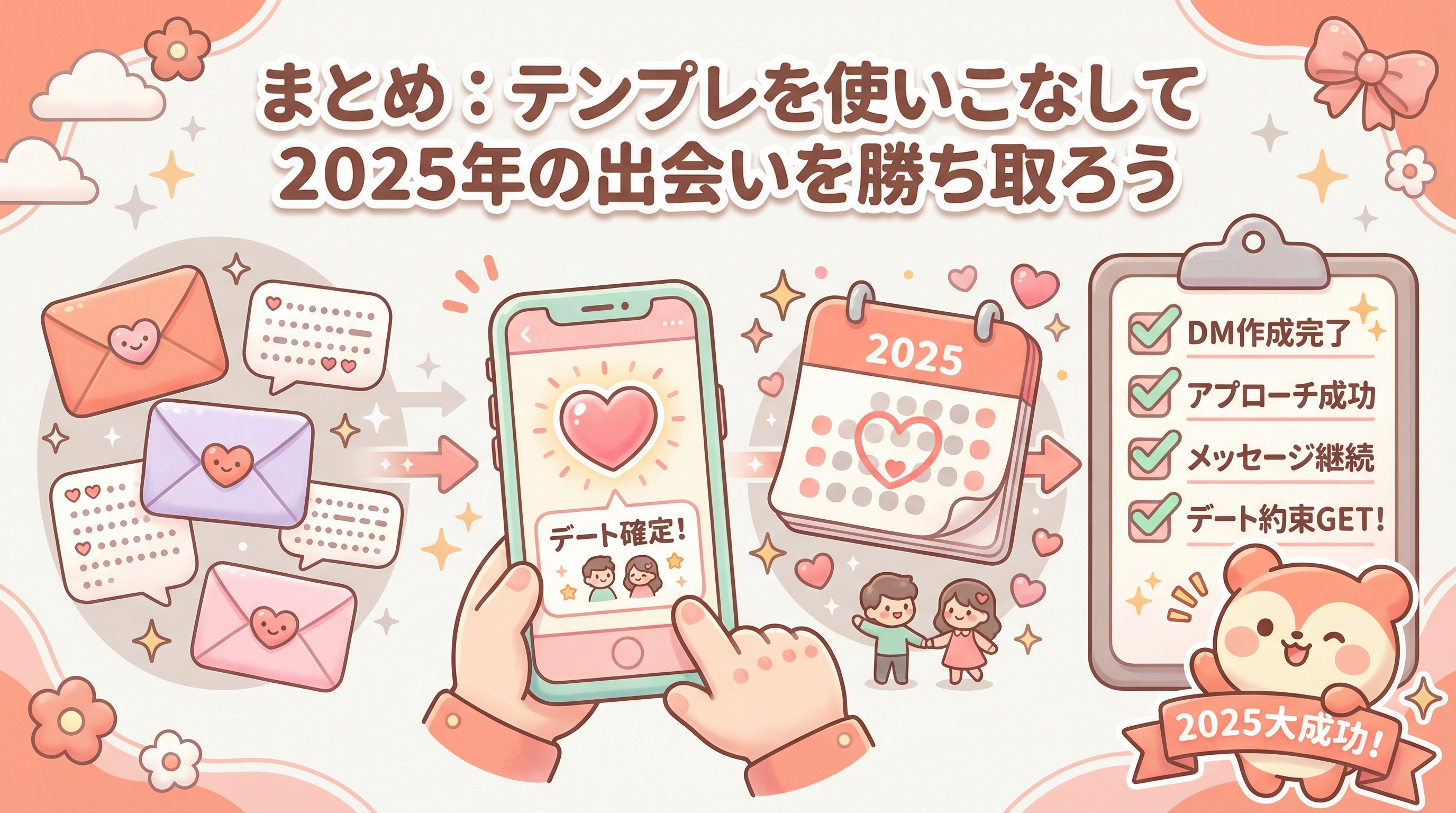 まとめ:テンプレを使いこなして2025年の出会いを勝ち取ろう