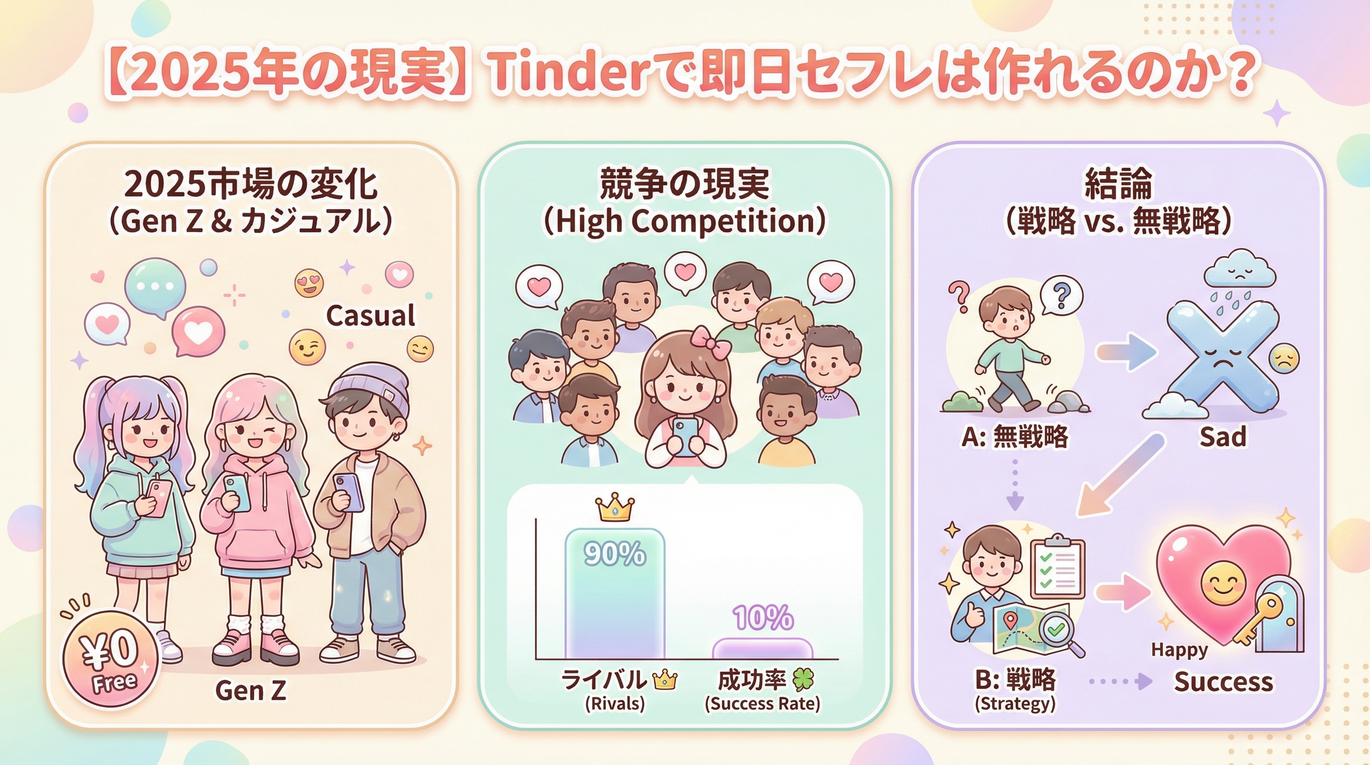 【2025年の現実】Tinderで即日セフレは作れるのか?