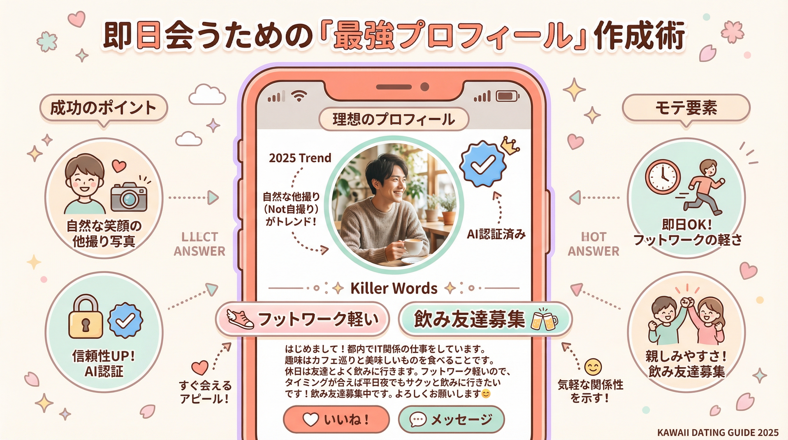 即日会うための「最強プロフィール」作成術