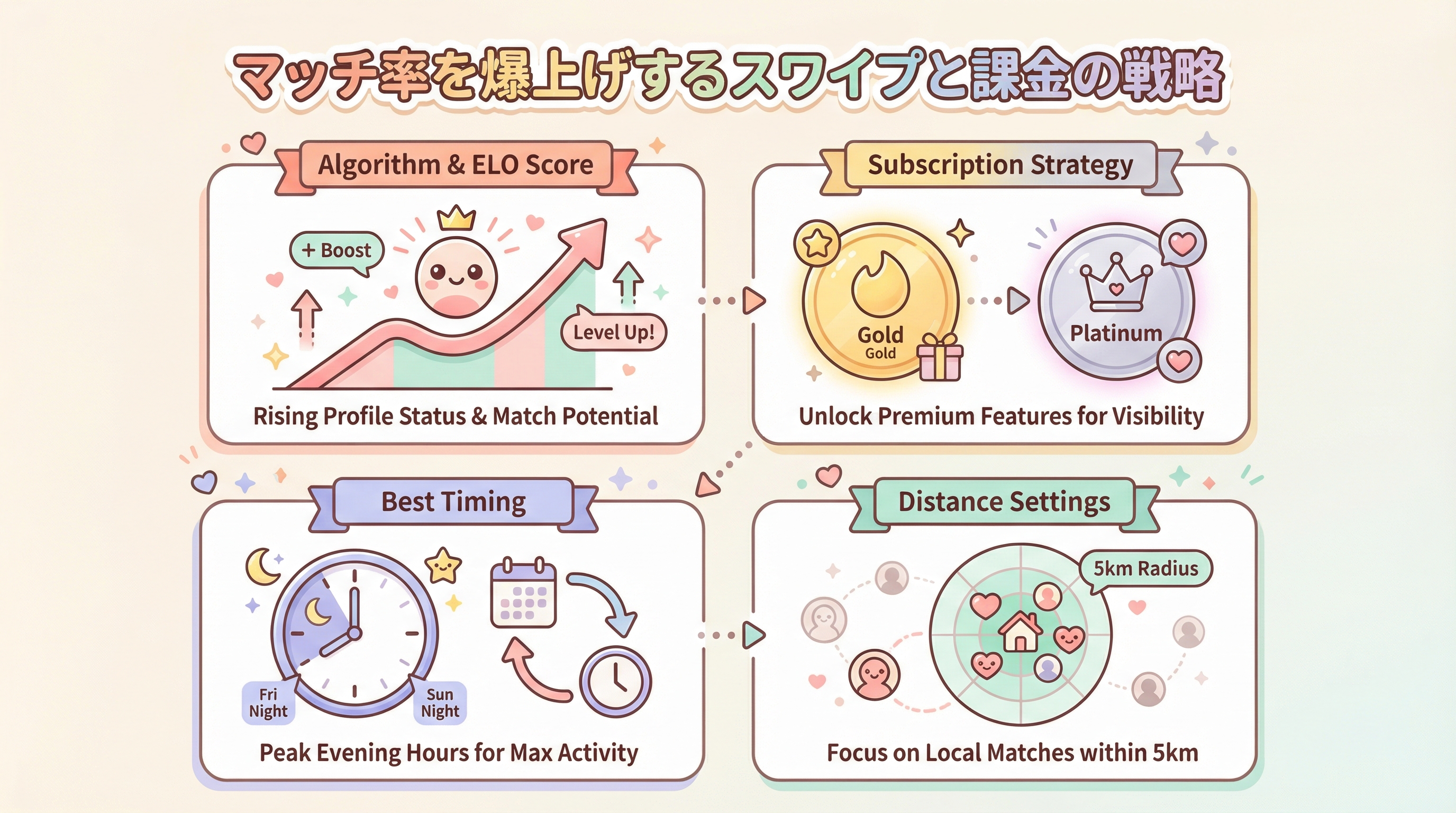 マッチ率を爆上げするスワイプと課金の戦略