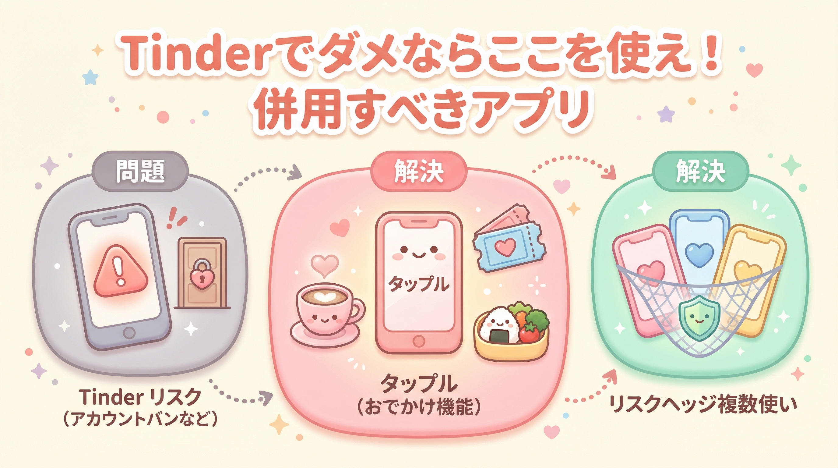 Tinderでダメならここを使え!併用すべきアプリ