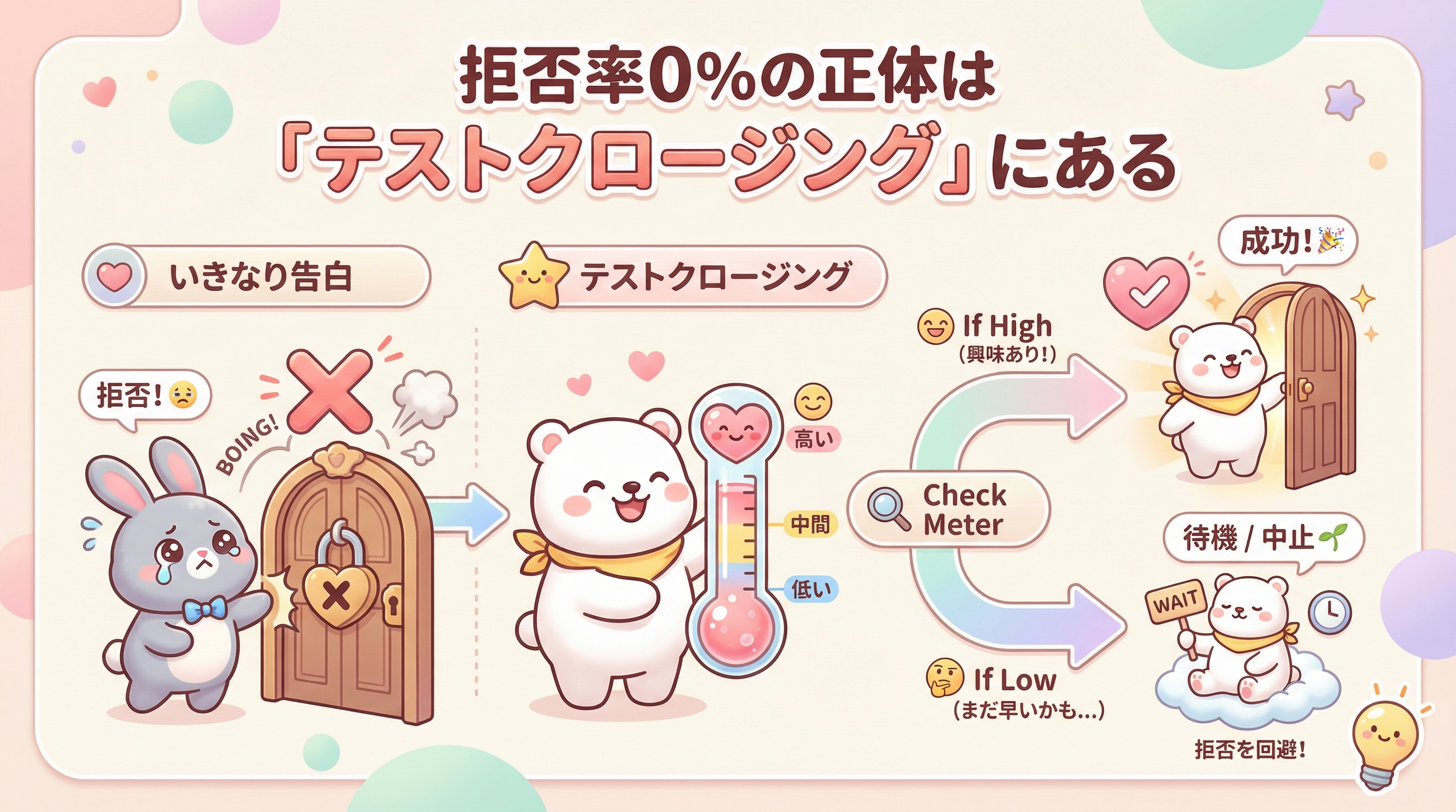 拒否率0%の正体は「テストクロージング」にある