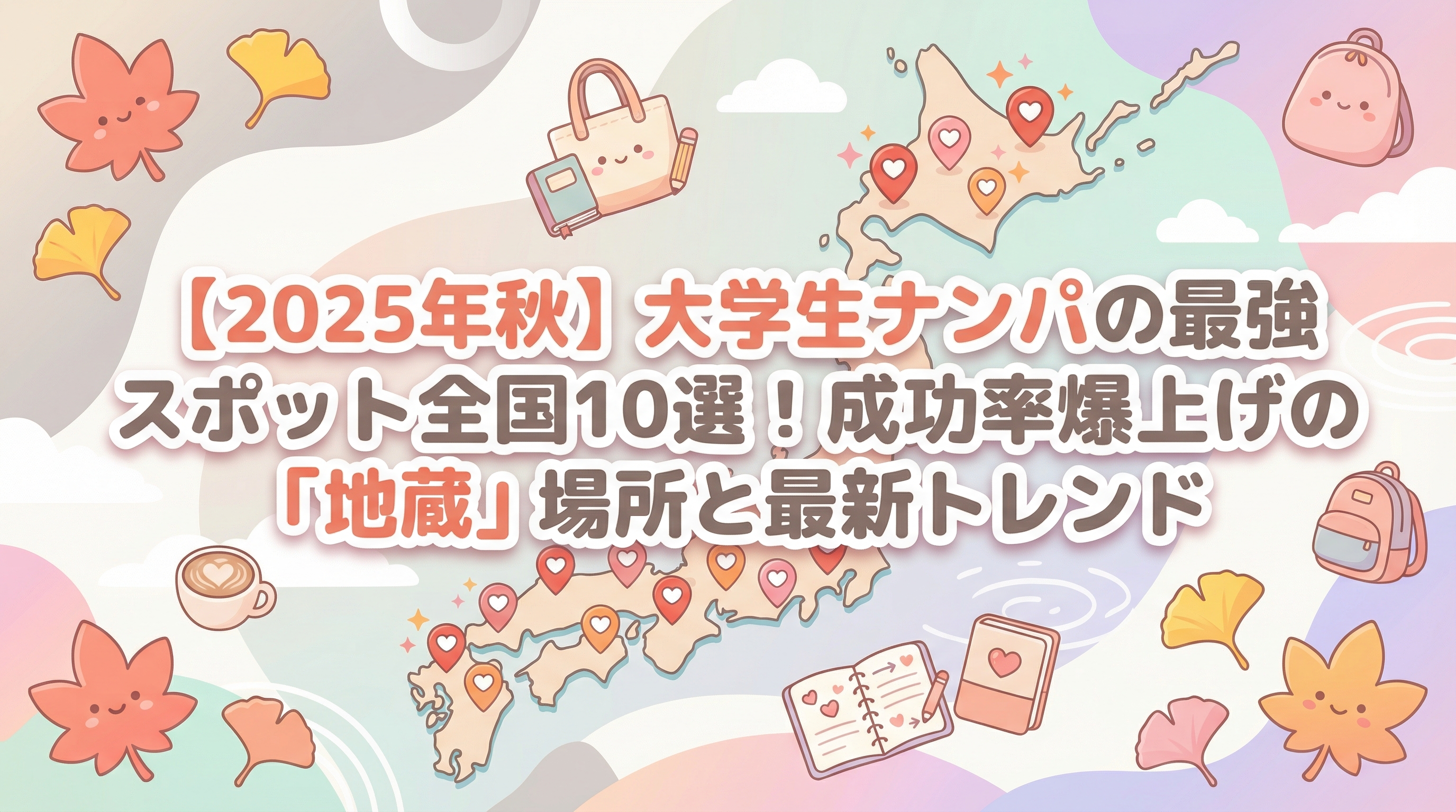 【2025年秋】大学生ナンパの最強スポット全国10選！成功率爆上げの「地蔵」場所と最新トレンド