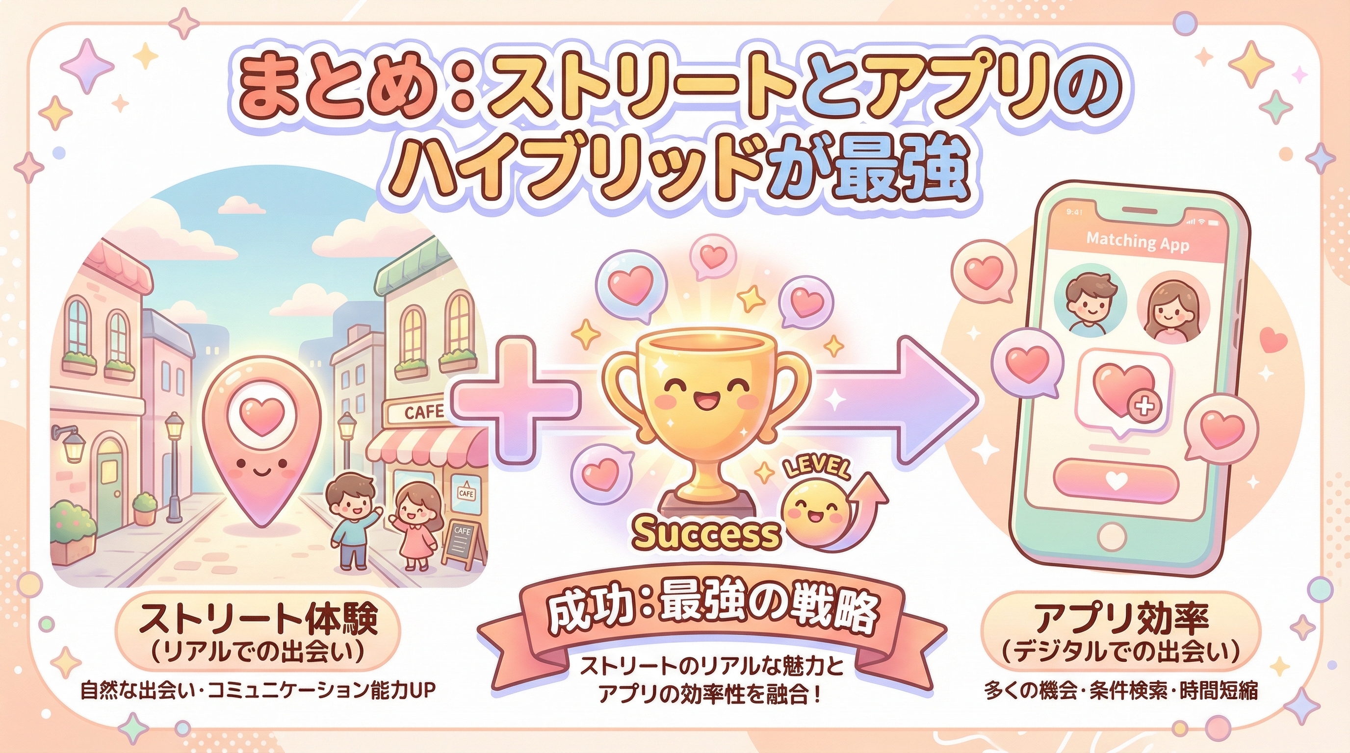 まとめ:ストリートとアプリのハイブリッドが最強