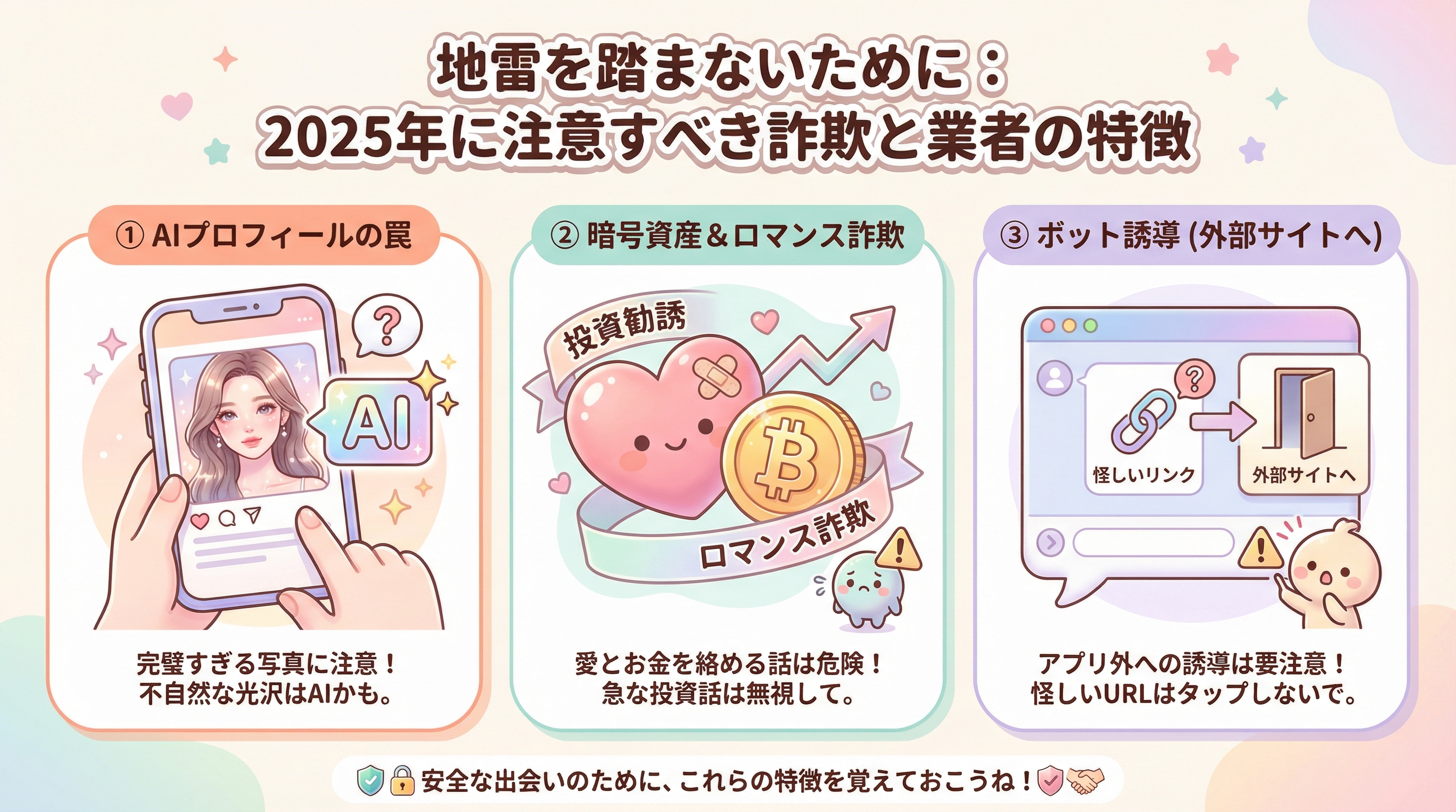 地雷を踏まないために:2025年に注意すべき詐欺と業者の特徴