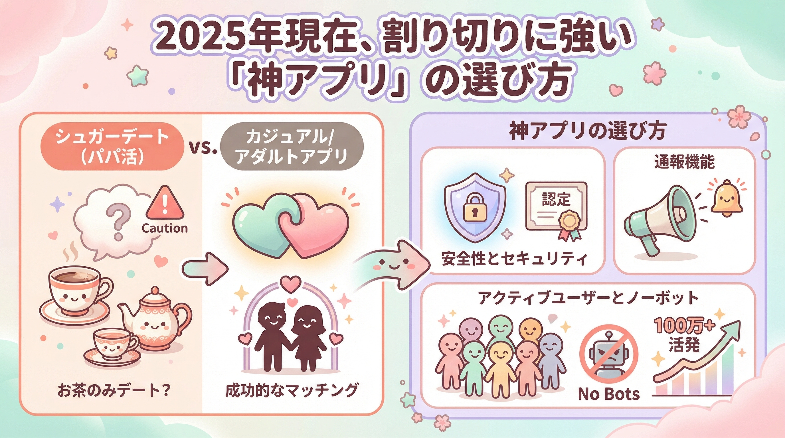 2025年現在、割り切りに強い「神アプリ」の選び方