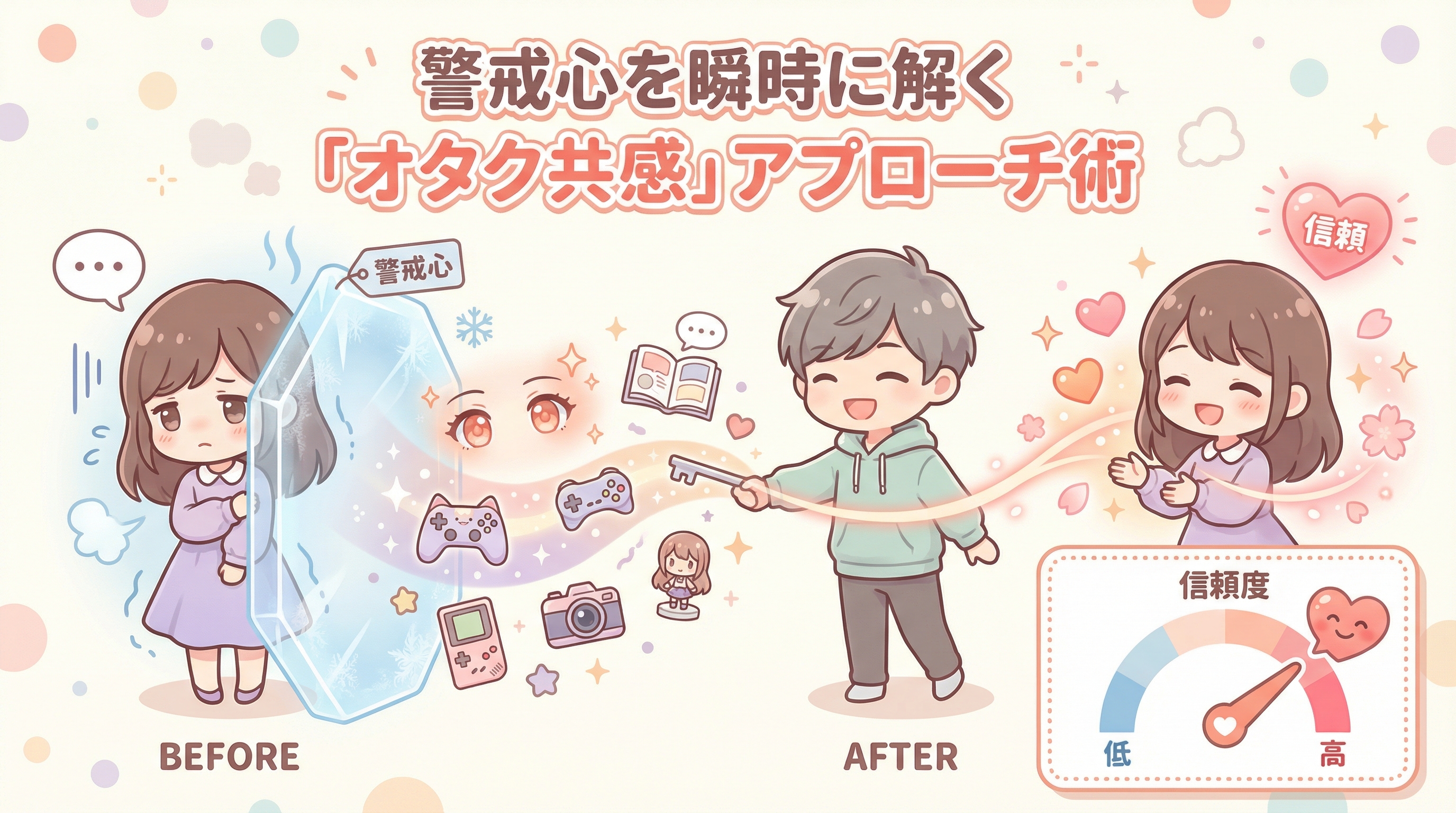 警戒心を瞬時に解く「オタク共感」アプローチ術