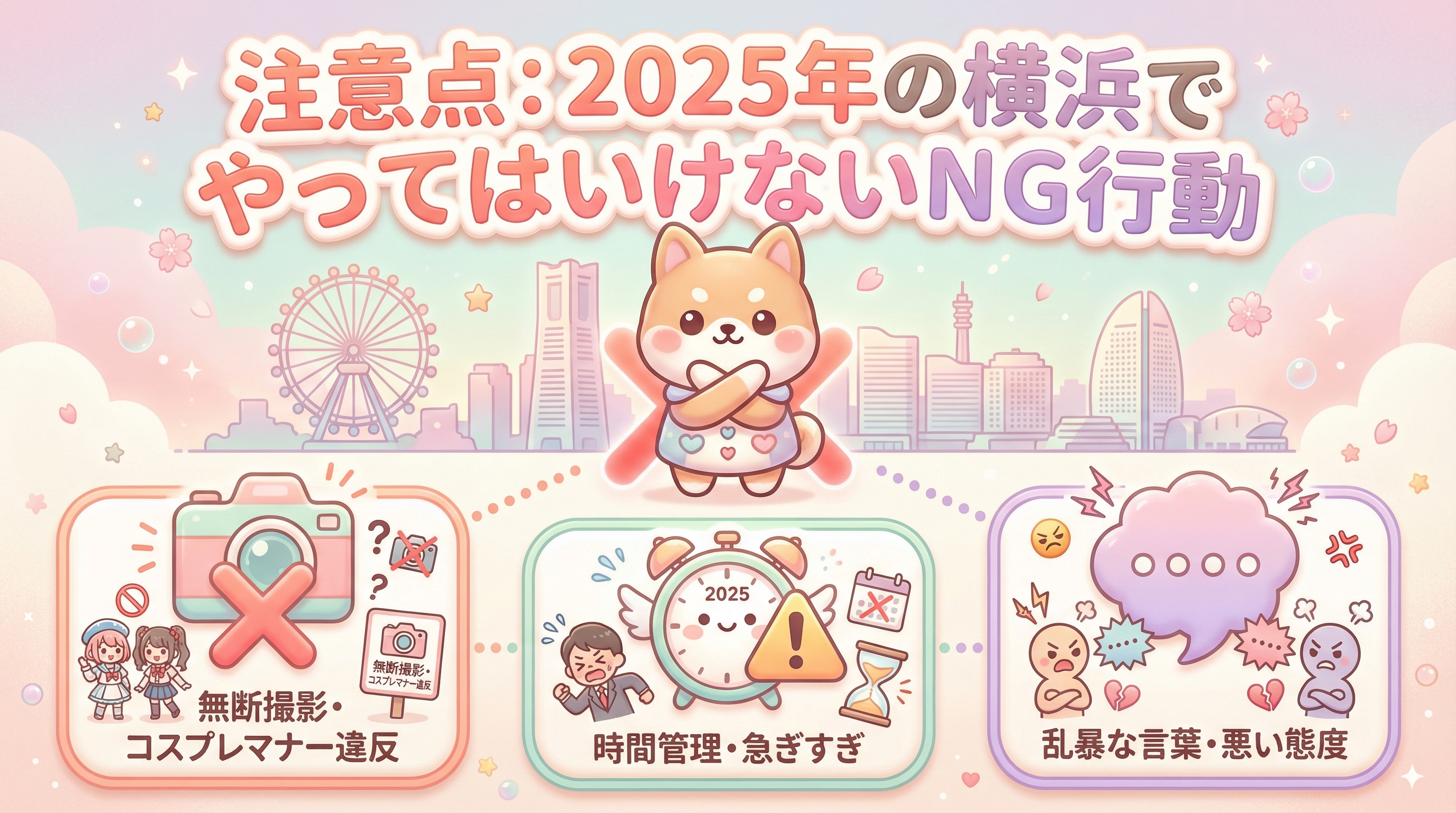 注意点:2025年の横浜でやってはいけないNG行動