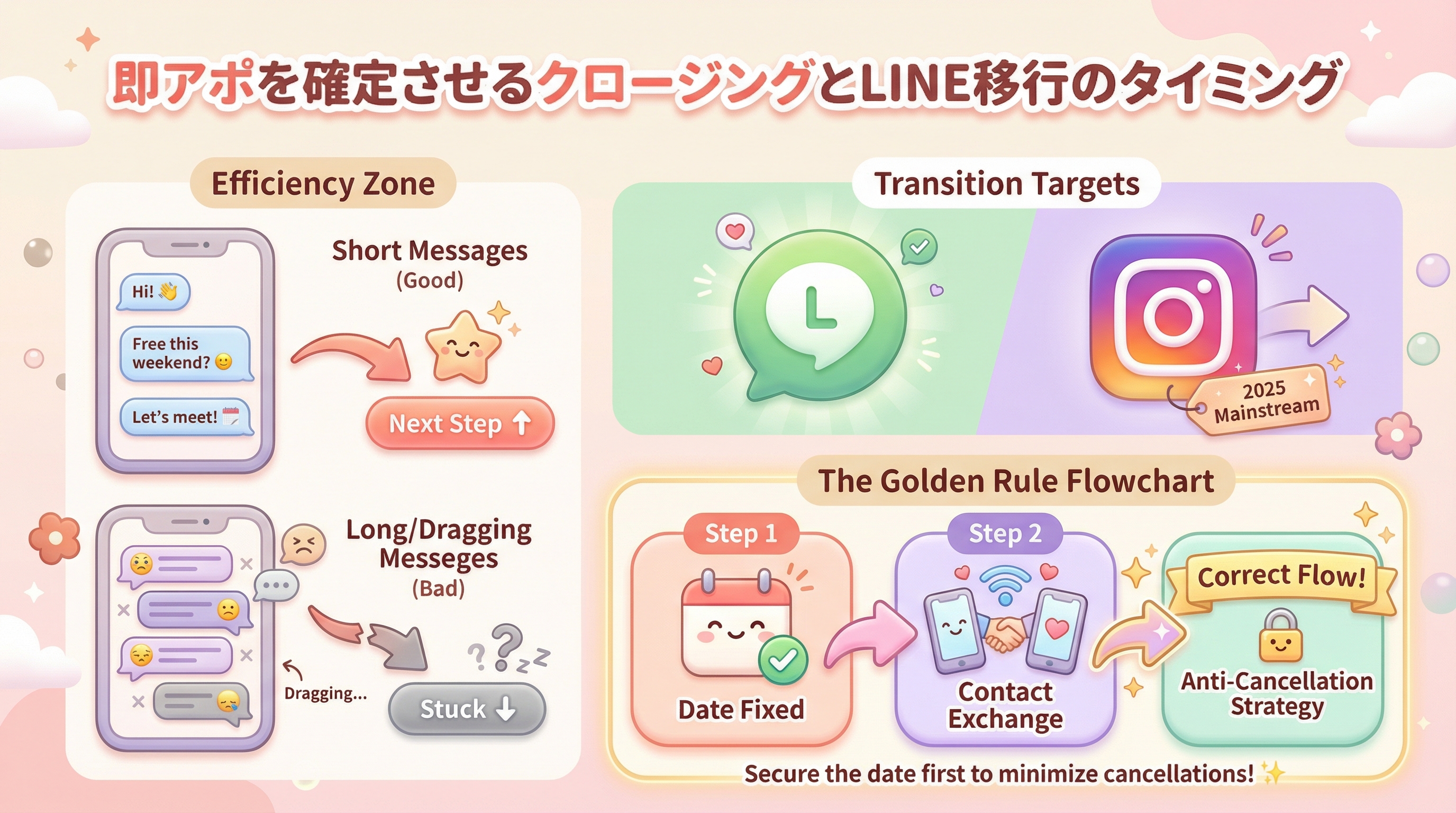 即アポを確定させるクロージングとLINE移行のタイミング